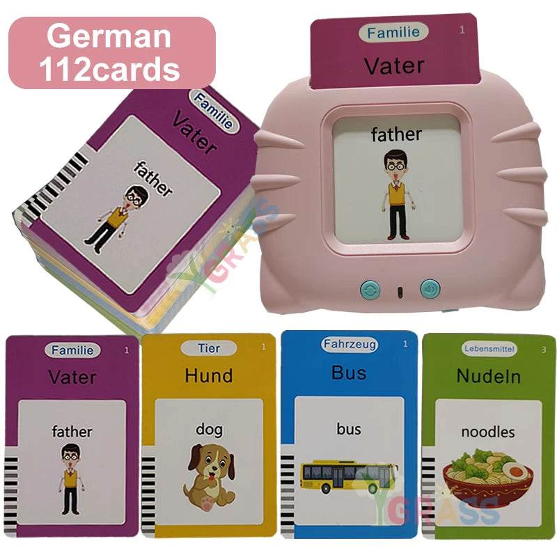 Educational Learning Talking Flash Cards for Kids Audio Book Gift English Russian Spanish French - ToylandEU
