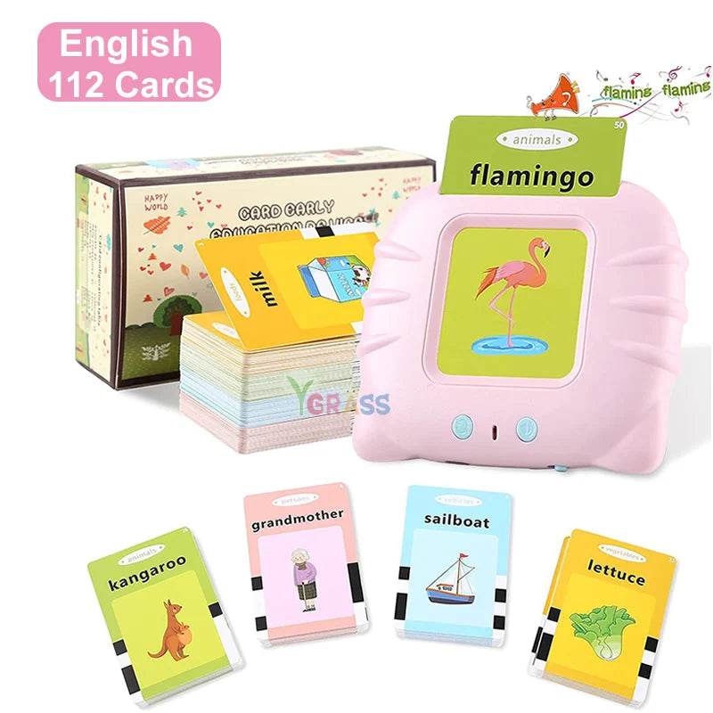 Educational Learning Talking Flash Cards for Kids Audio Book Gift English Russian Spanish French - ToylandEU