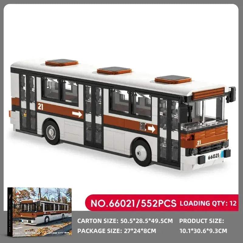 Educational Lego Compatible Building Blocks Double Decker Bus Desk Decor - ToylandEU