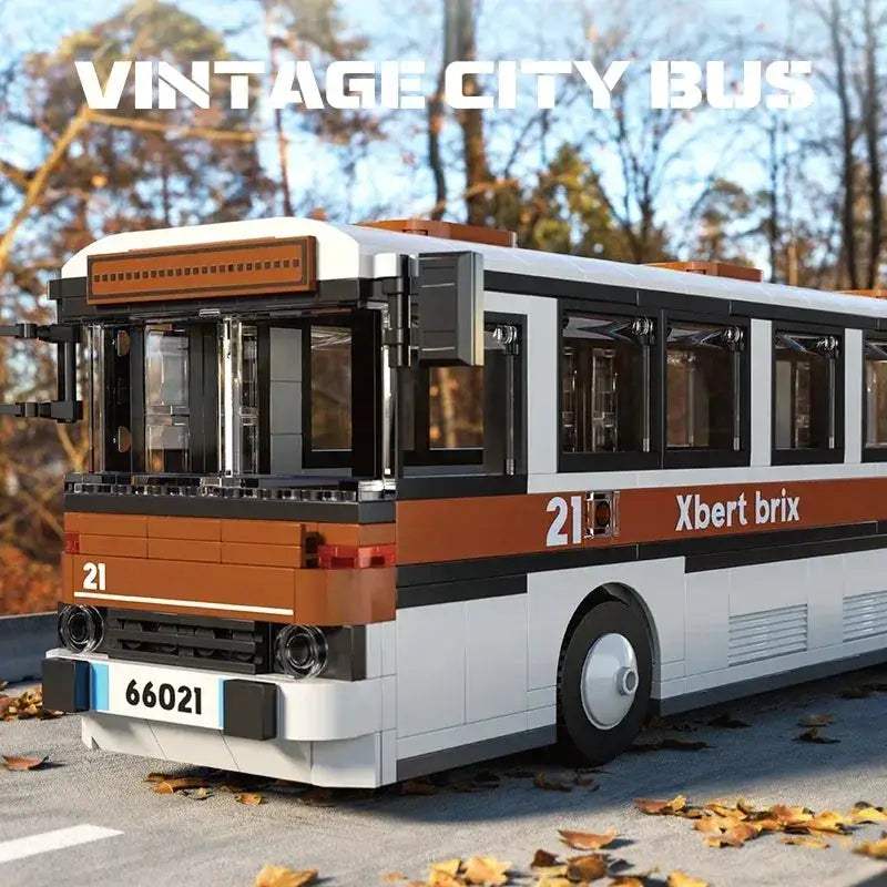 Educational Lego Compatible Building Blocks Double Decker Bus Desk Decor - ToylandEU