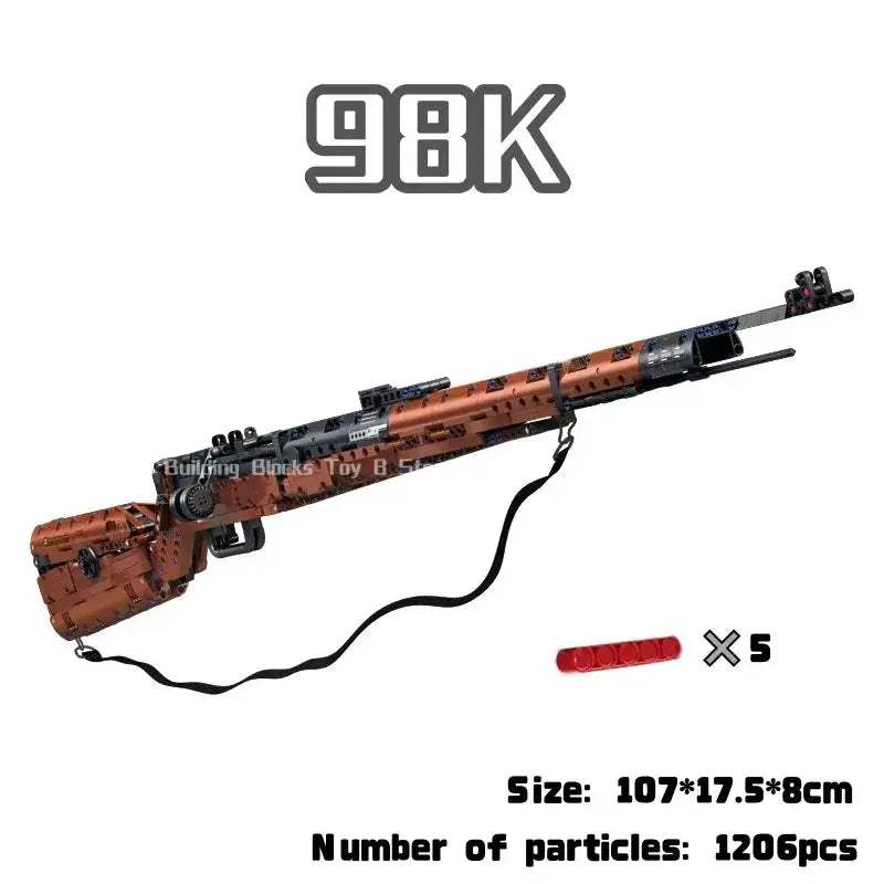 Educational Lego Compatible Military Building Blocks Toy Gun Sniper - ToylandEU