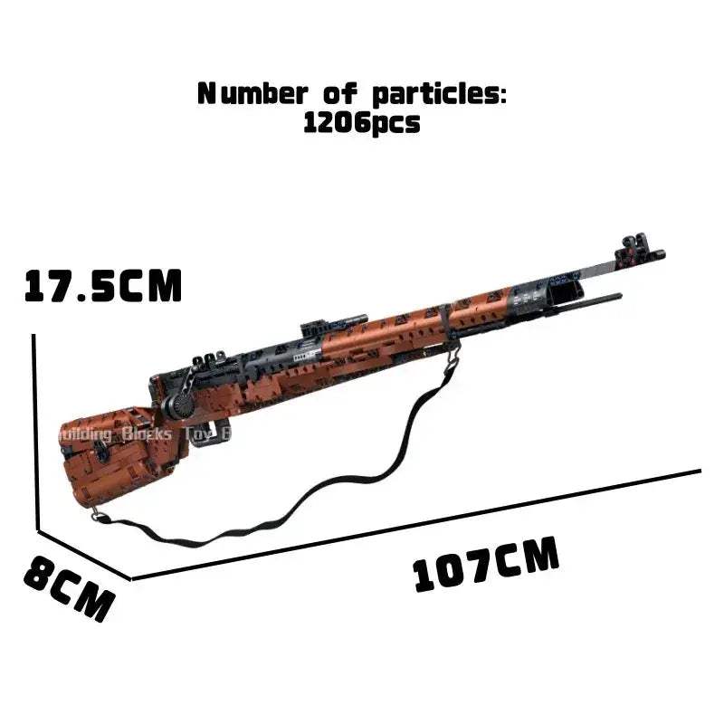 Educational Lego Compatible Military Building Blocks Toy Gun Sniper - ToylandEU