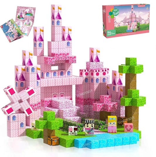  Educational Magnetic Building Blocks Princess Castle -  ToylandEU™