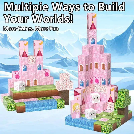  Educational Magnetic Building Blocks Princess Castle -  ToylandEU™