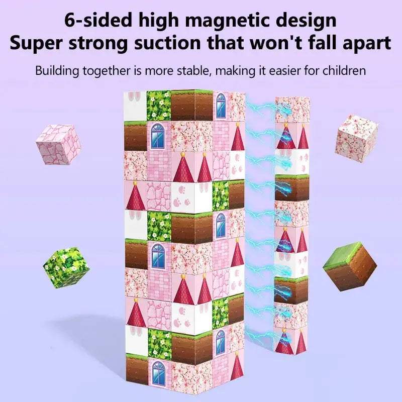 Educational Magnetic Building Blocks Princess Castle Garden Toy - ToylandEU