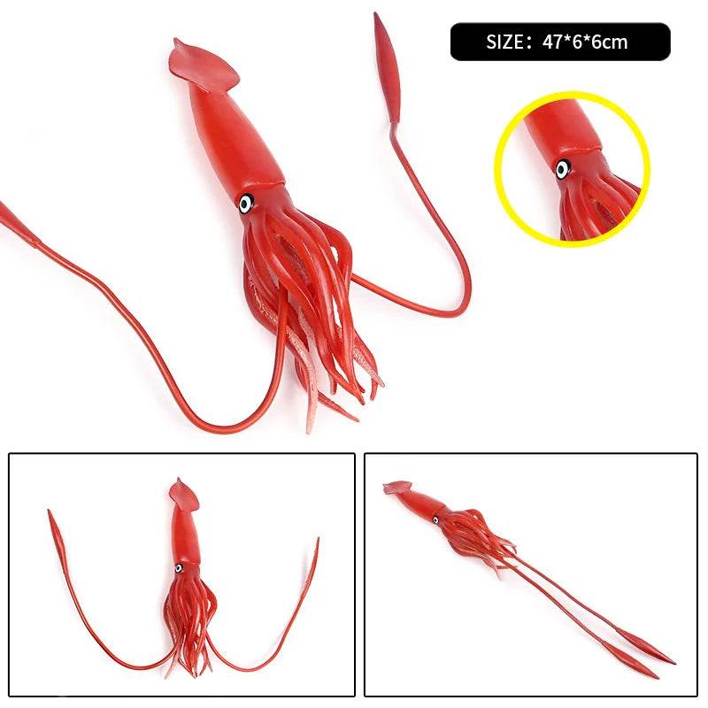 Educational Marine Life Model Set Squid And Octopus Growth Cycle Simulation For Kids - ToylandEU