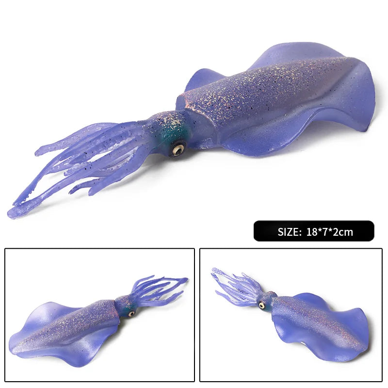 Educational Marine Life Model Set Squid And Octopus Growth Cycle Simulation For Kids - ToylandEU