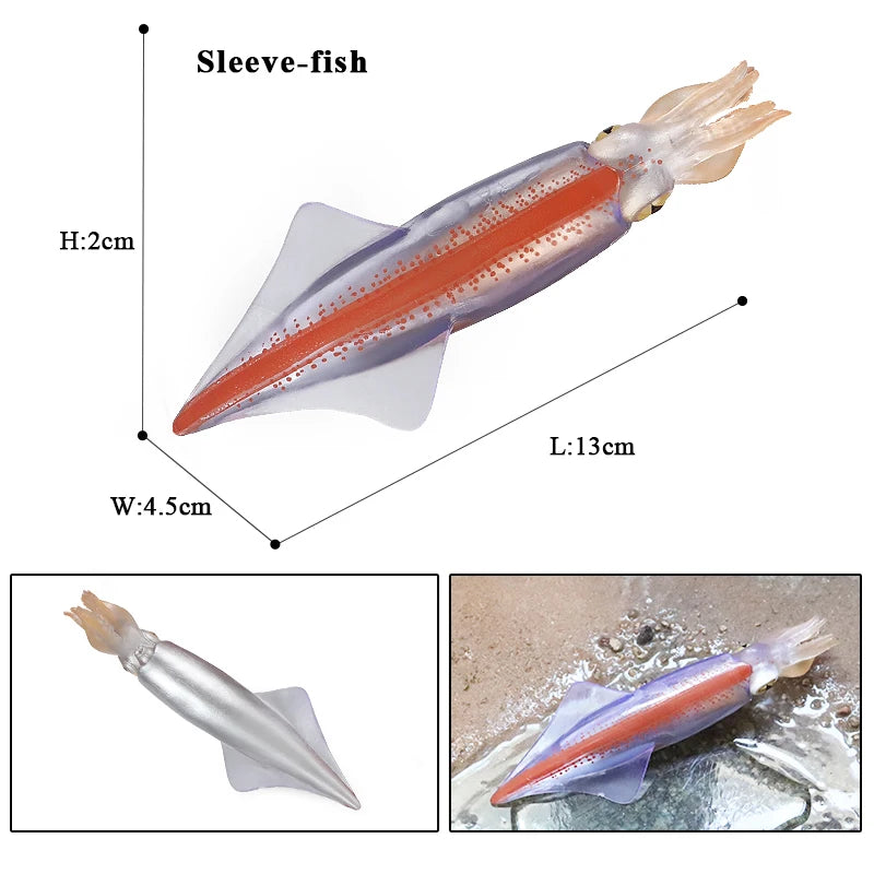 Educational Marine Life Model Set Squid And Octopus Growth Cycle Simulation For Kids - ToylandEU