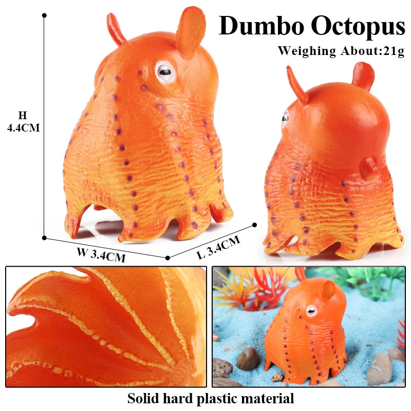 Educational Marine Life Model Set Squid And Octopus Growth Cycle Simulation For Kids - ToylandEU