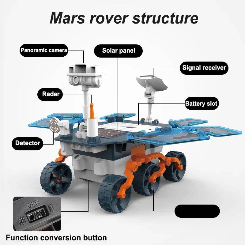 Educational Mars Rover Kit Solar Powered For Kids Ages 6-12 - ToylandEU