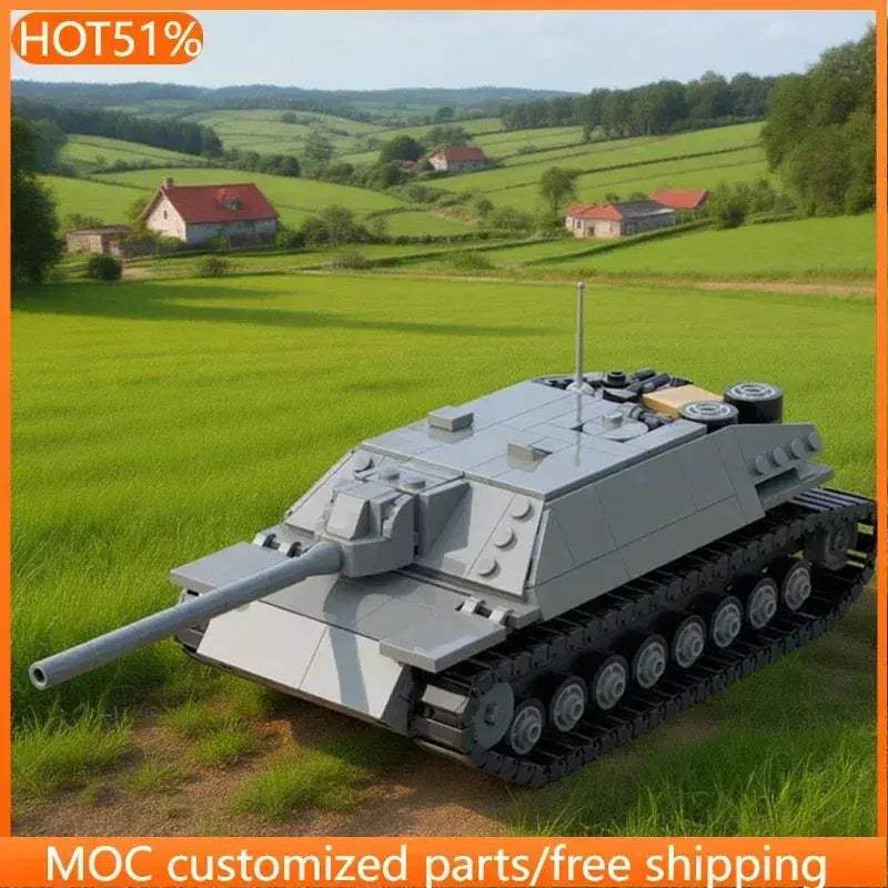 Educational Military Tank Building Kit 406 Pieces Jagdpanzer Model - ToylandEU
