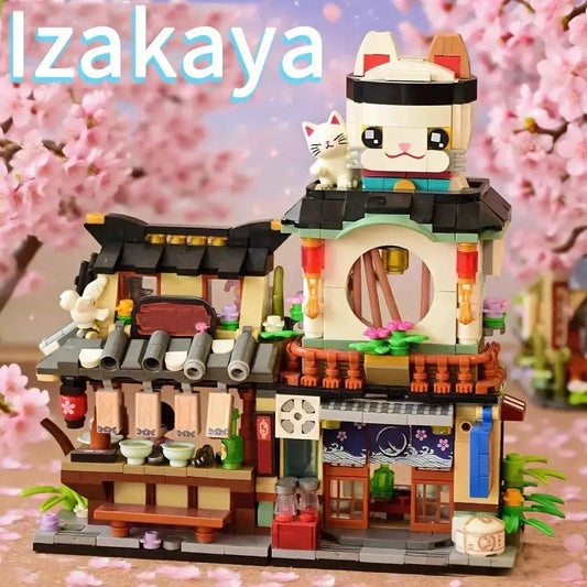  Educational Mini Folding Street View MOC Blocks Izakaya -  ToylandEU™