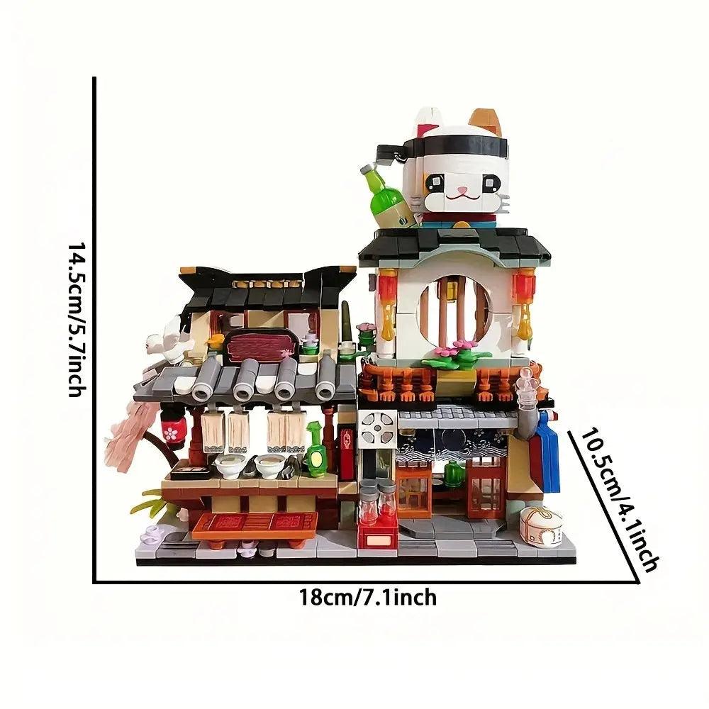  Educational Mini Folding Street View MOC Blocks Izakaya -  ToylandEU™