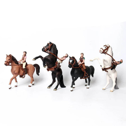 Educational Model Horse Rider Figure With Saddle Gift - ToylandEU