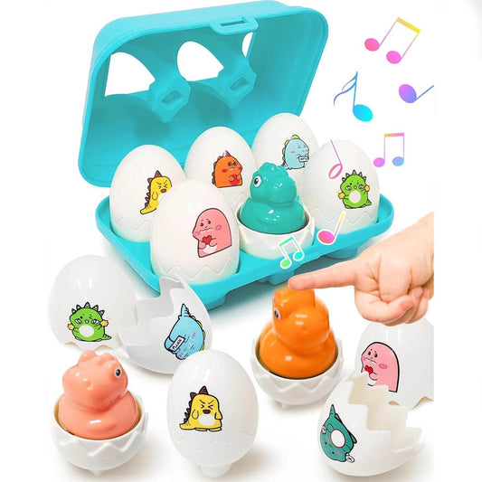 Educational Montessori 3D Egg Puzzle with Shape Matching for Toddlers Aged 1 to 3 Years - ToylandEU