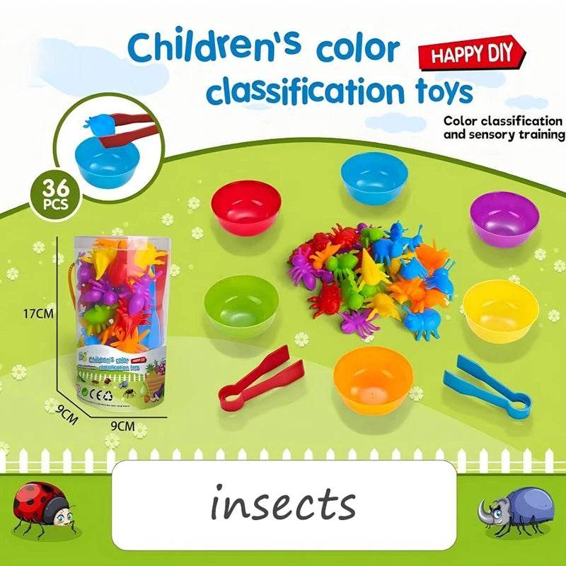 Educational Montessori Rainbow Counting Bears Sorting Game for Children Ages 3 to 6 - ToylandEU