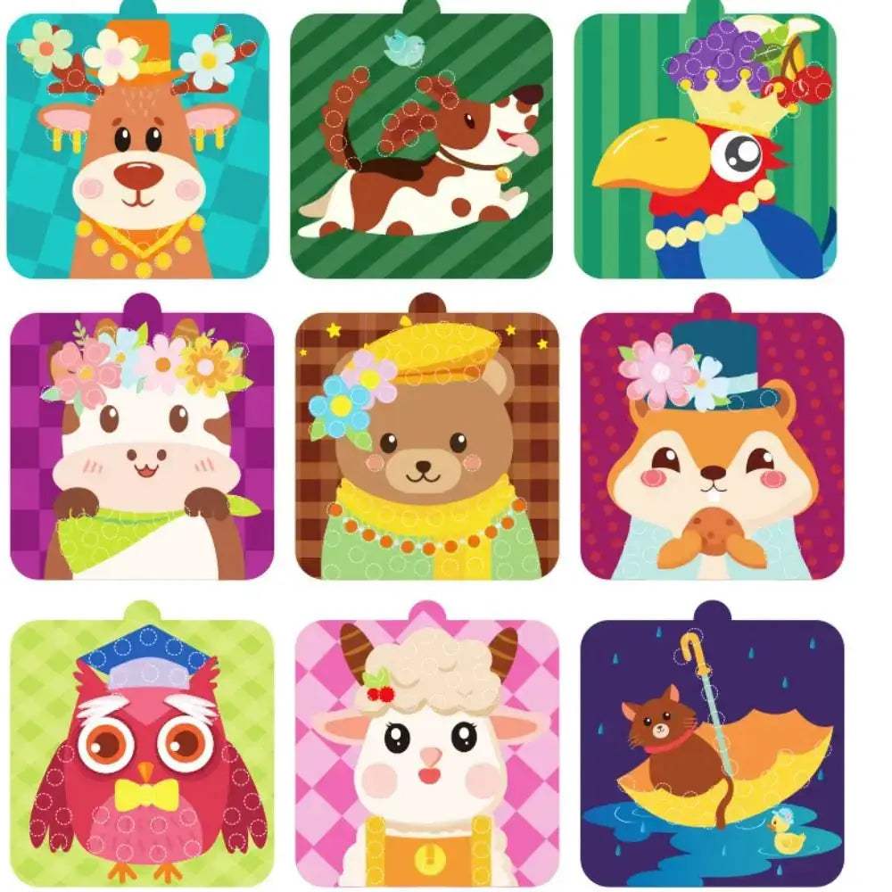 Educational Montessori Sticker Book Kit With Pompom Crafts - ToylandEU