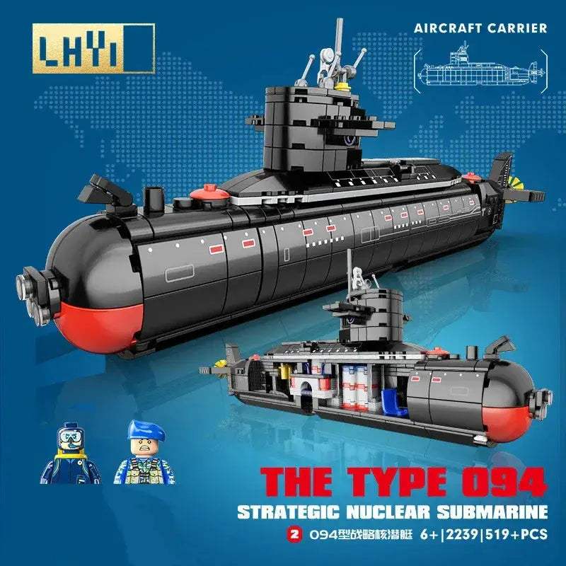 Educational Nuclear Submarine Building Blocks Kit For Kids - ToylandEU