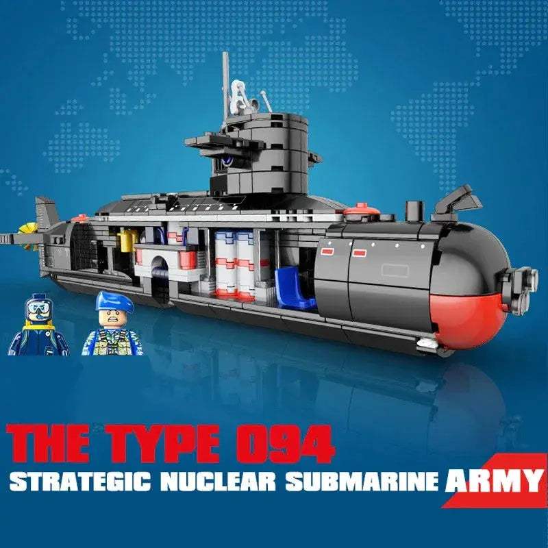 Educational Nuclear Submarine Building Blocks Kit For Kids - ToylandEU