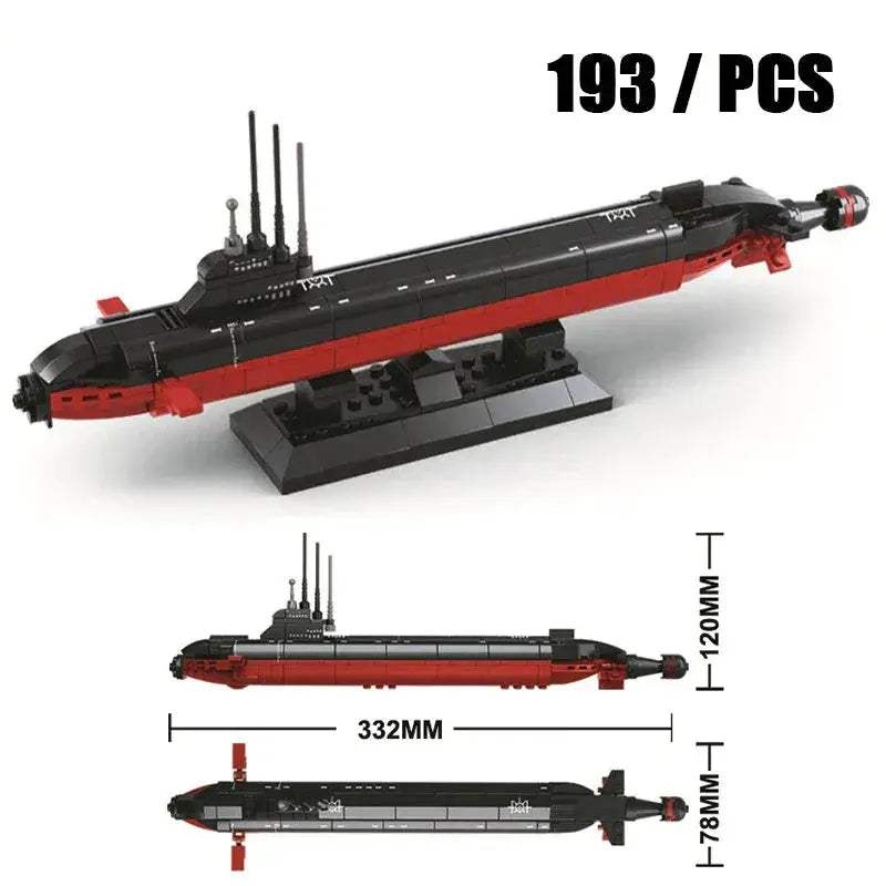 Educational Nuclear Submarine Building Blocks Kit For Kids - ToylandEU