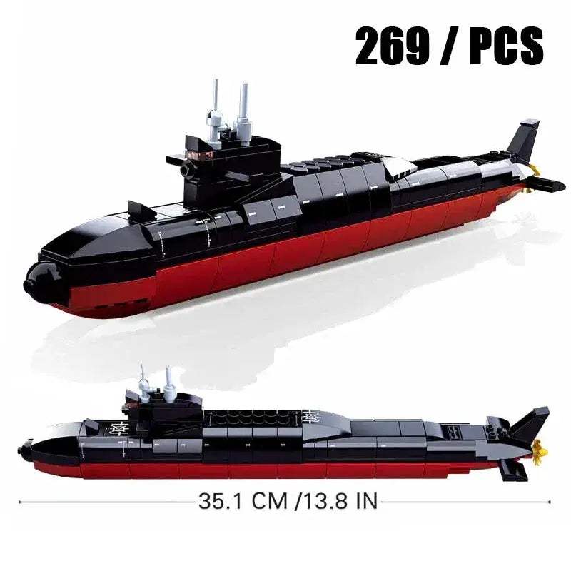 Educational Nuclear Submarine Building Blocks Kit For Kids - ToylandEU