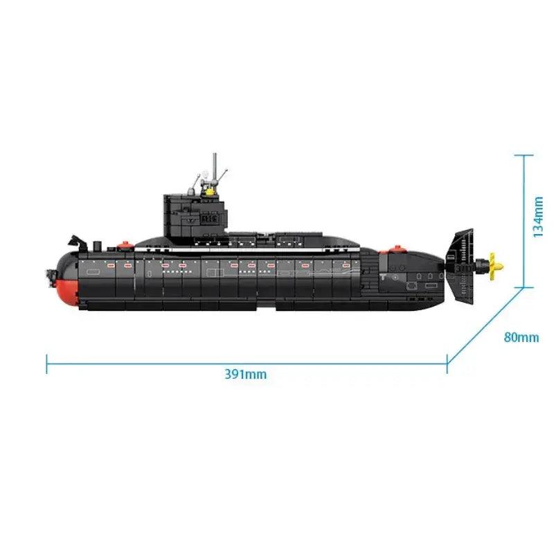  Educational Nuclear Submarine Building Blocks Kit STEM -  ToylandEU™