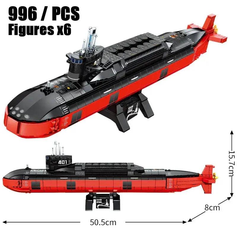  Educational Nuclear Submarine Building Blocks Kit STEM -  ToylandEU™