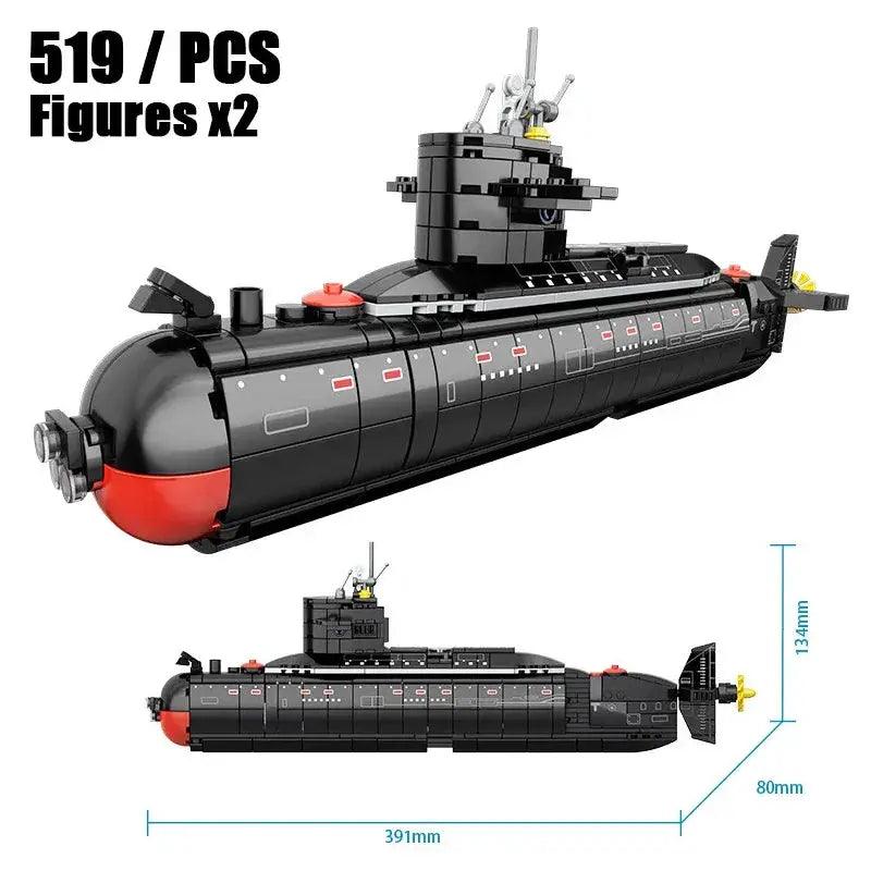  Educational Nuclear Submarine Building Blocks Kit STEM -  ToylandEU™