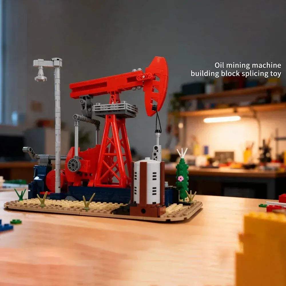 Educational Oil Extraction Building Blocks 489 Piece Model Kit - ToylandEU