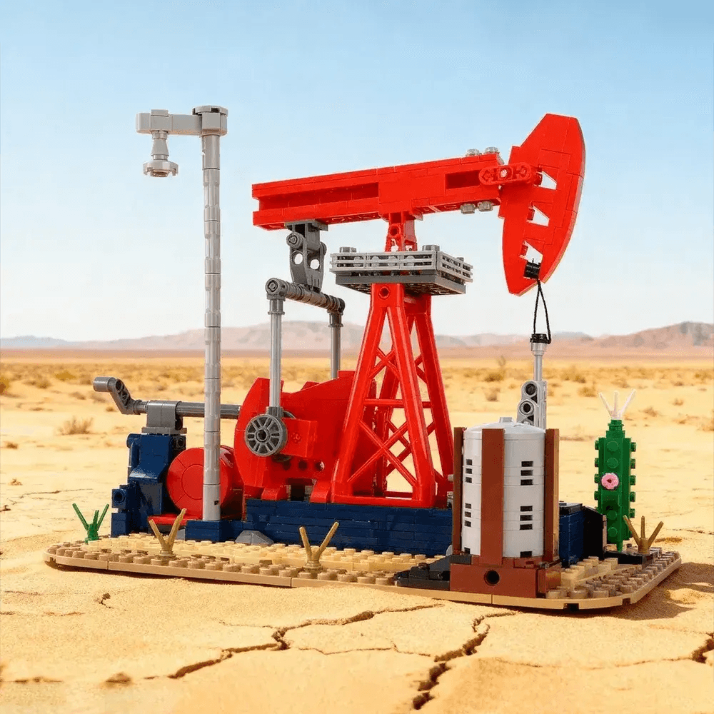Educational Oil Extraction Building Blocks 489 Piece Model Kit - ToylandEU