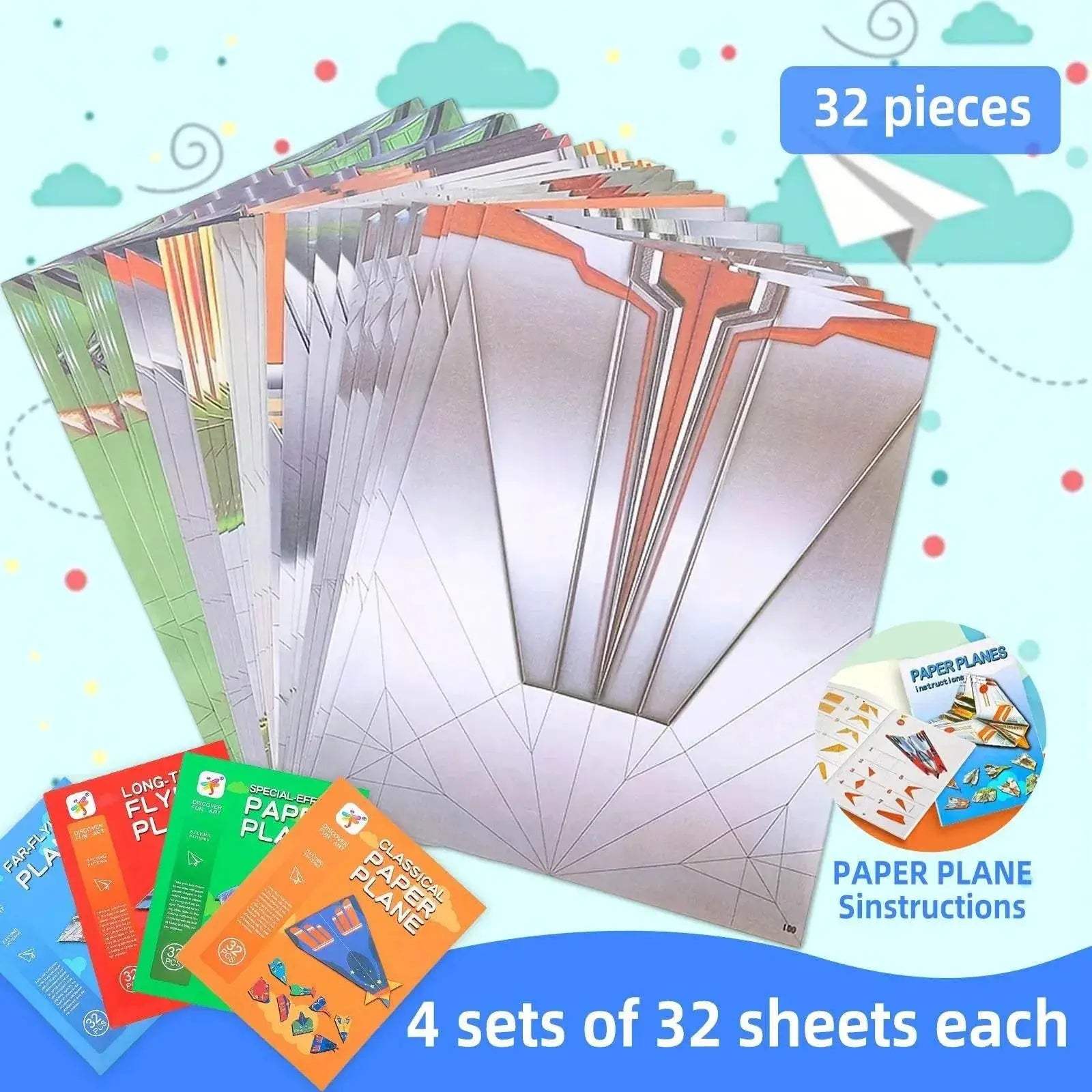 Educational Origami Belt Tutorial for Children with Fun Three-Dimensional Paper Airplanes for Ages 2 to 5 - ToylandEU