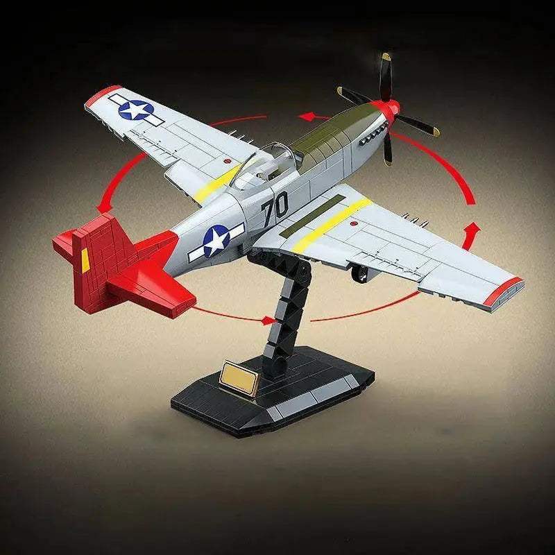 Educational P 51D Mustang Military Building Blocks Set - ToylandEU