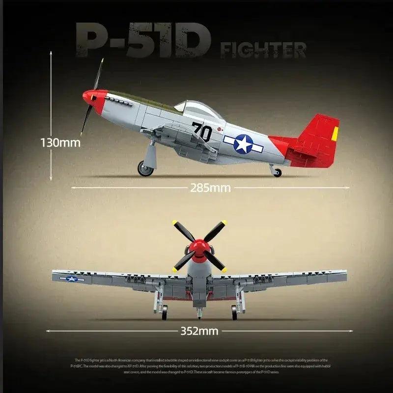  Educational P51D Fighter Kit Aircraft Model Toyland EU -  ToylandEU™