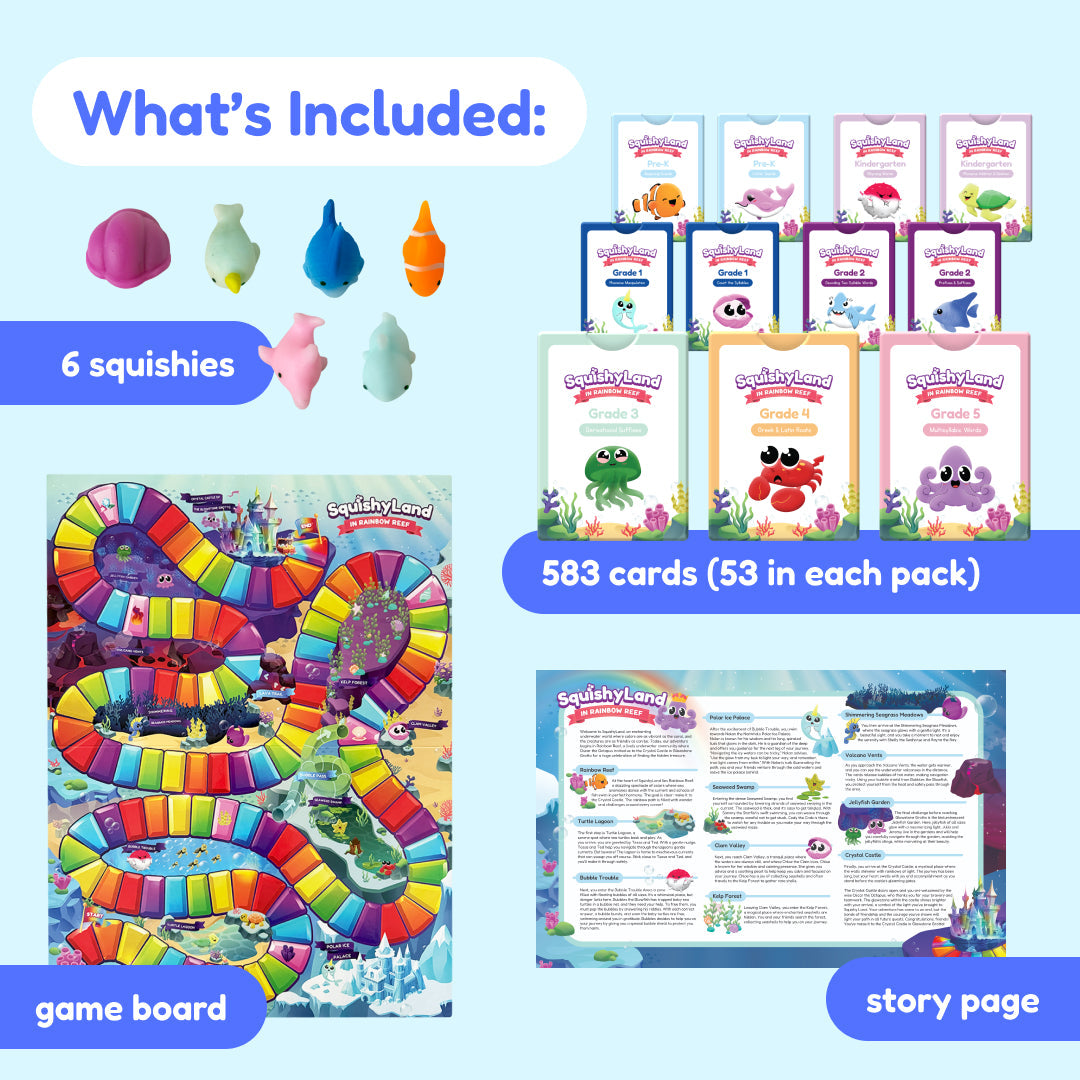 Educational Phonics Cards | Pre-K to Grade 2 | Toylandeu™