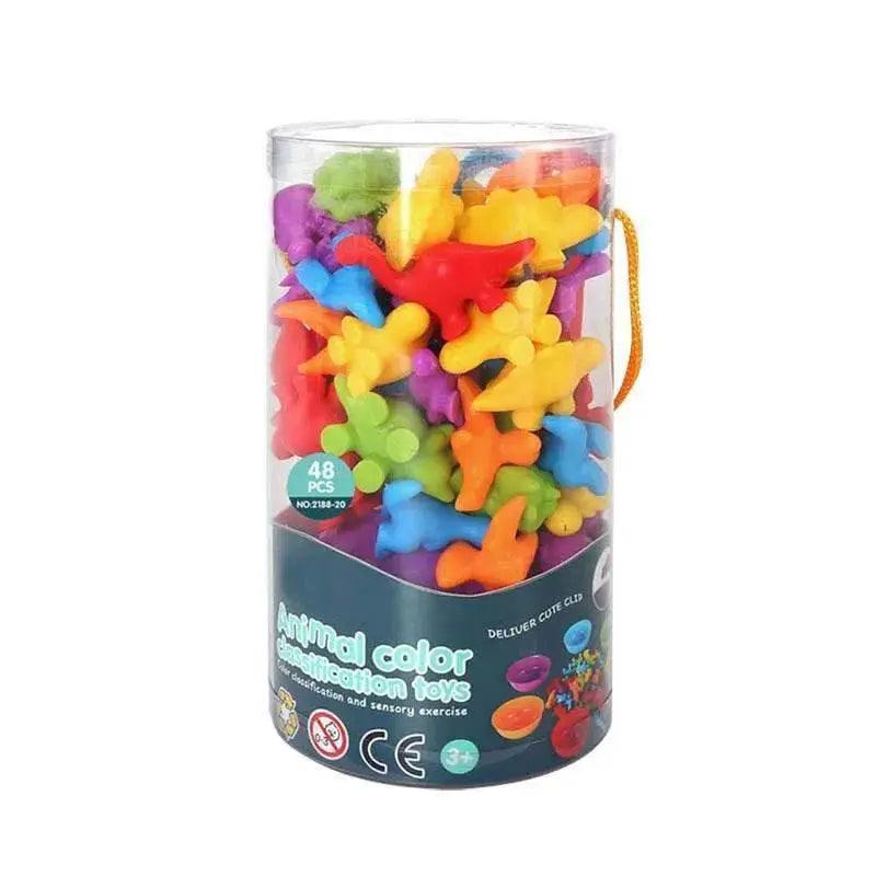  Educational Rainbow Counting Bear and Dinosaur Matching Game Toy -  -  ToylandEU™