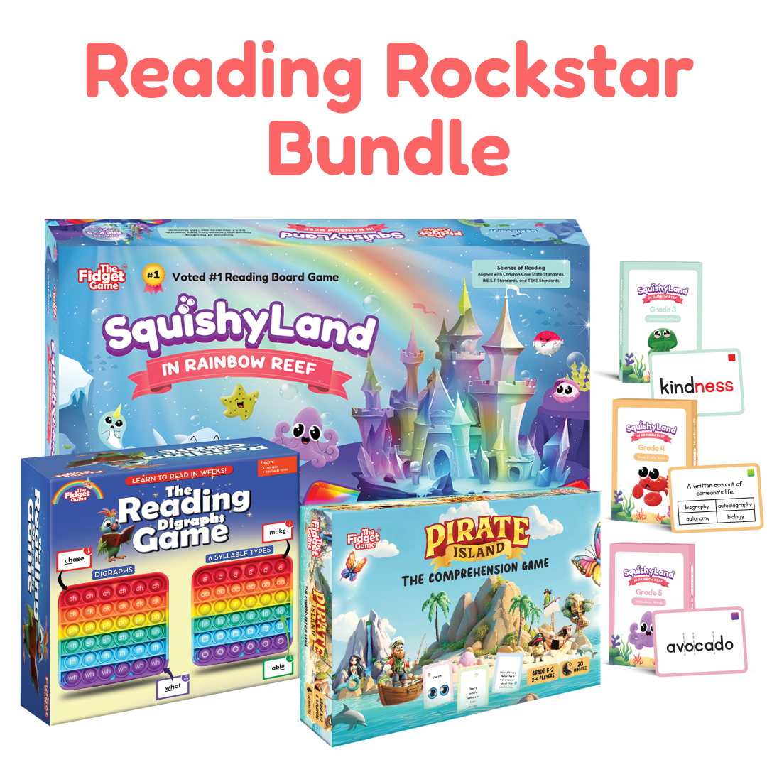 Educational Reading Kit | Phonics Set | Interactive Fidget Toy | Ages Six To Eight