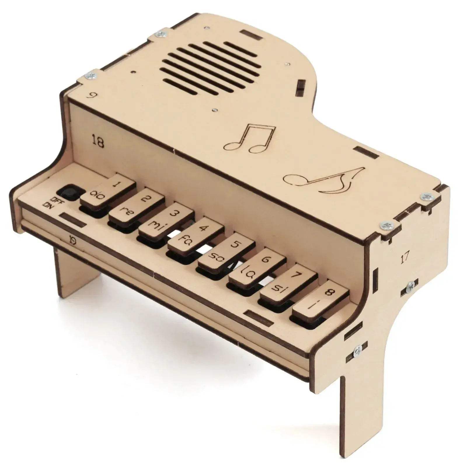 Educational STEM Piano Kit for Kids Wooden Electronic Toy - ToylandEU