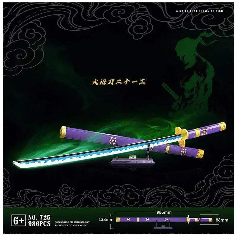 Educational Samurai Sword Building Blocks Kit For Anime Fans - ToylandEU