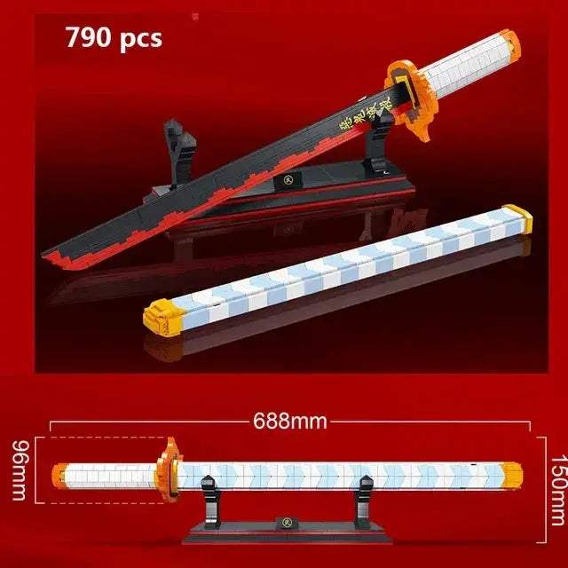 Educational Samurai Sword Building Blocks Kit For Anime Fans - ToylandEU