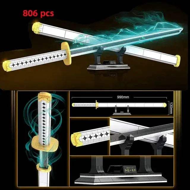 Educational Samurai Sword Building Blocks Kit For Anime Fans - ToylandEU