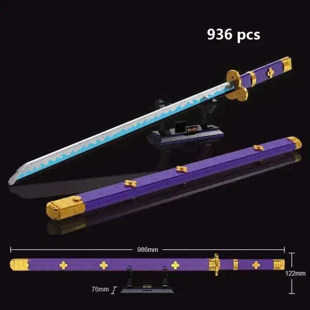 Educational Samurai Sword Building Blocks Kit For Anime Fans - ToylandEU