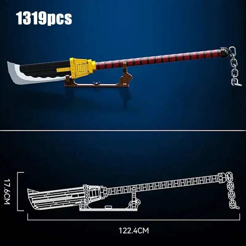 Educational Samurai Sword Building Blocks Kit For Anime Fans - ToylandEU