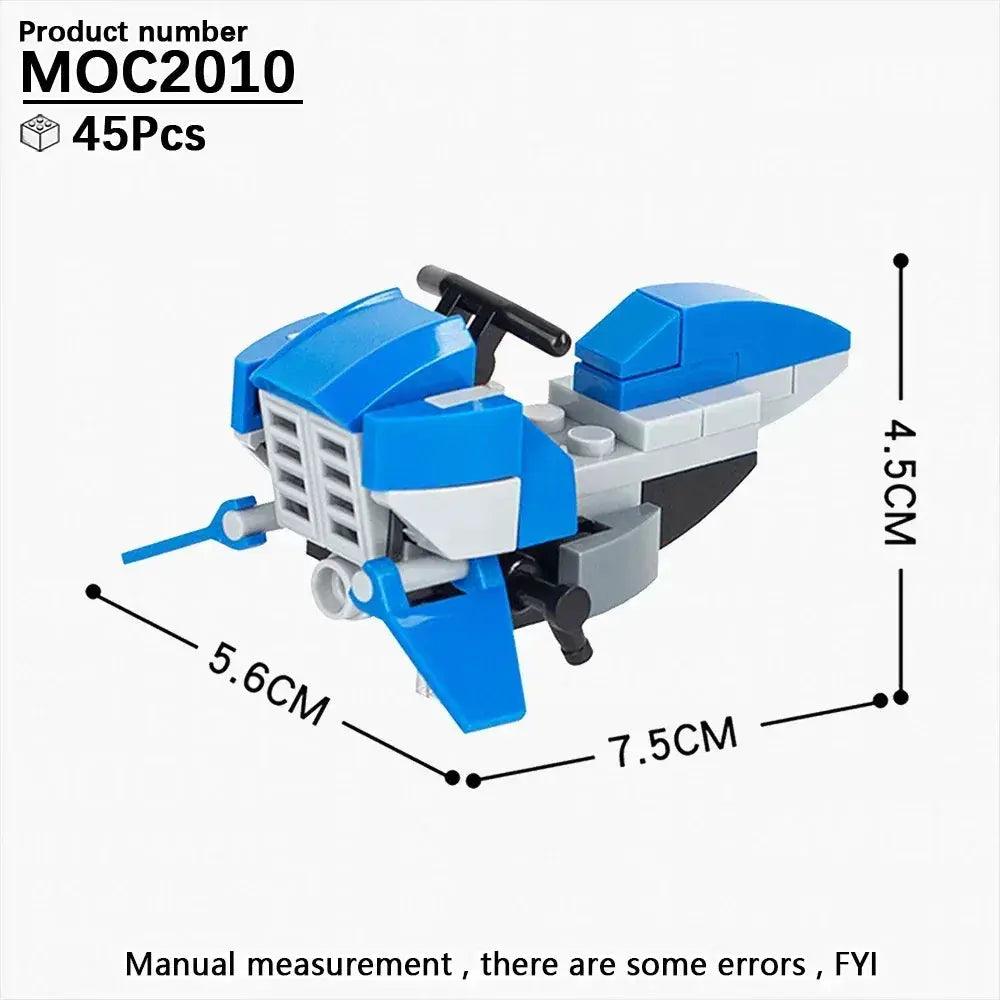  Educational SciFi Building Blocks Model Kit Aerocraft -  ToylandEU™