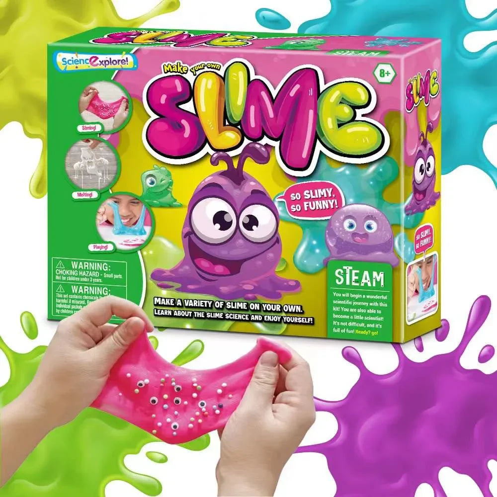 Educational Science Experiment Kit Featuring Jumping Sand Bouncy Ball And Slime Mixing For Kids - ToylandEU