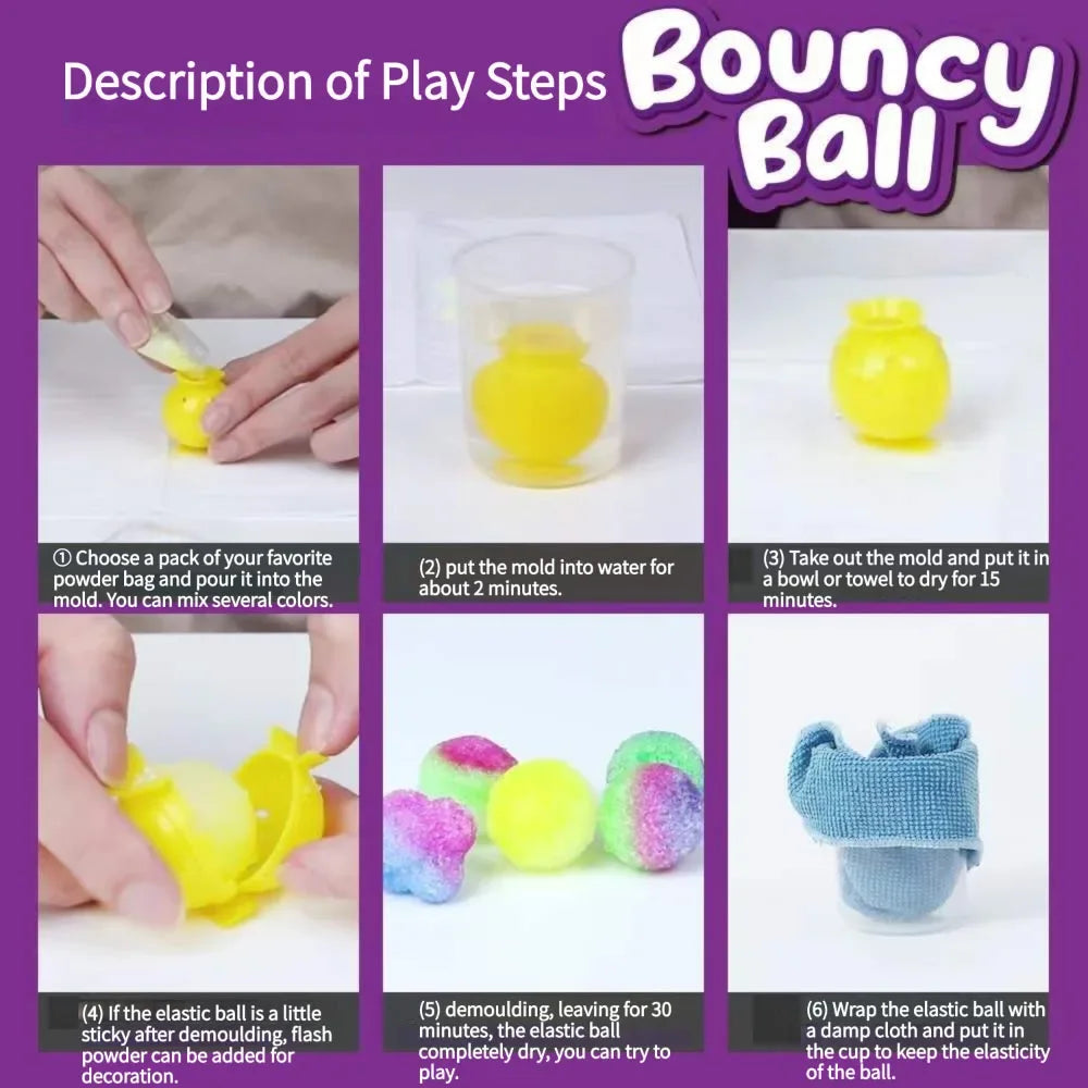Educational Science Experiment Kit Magic Slime And Bouncy Ball Set For Kids Ages 3 And Up - ToylandEU