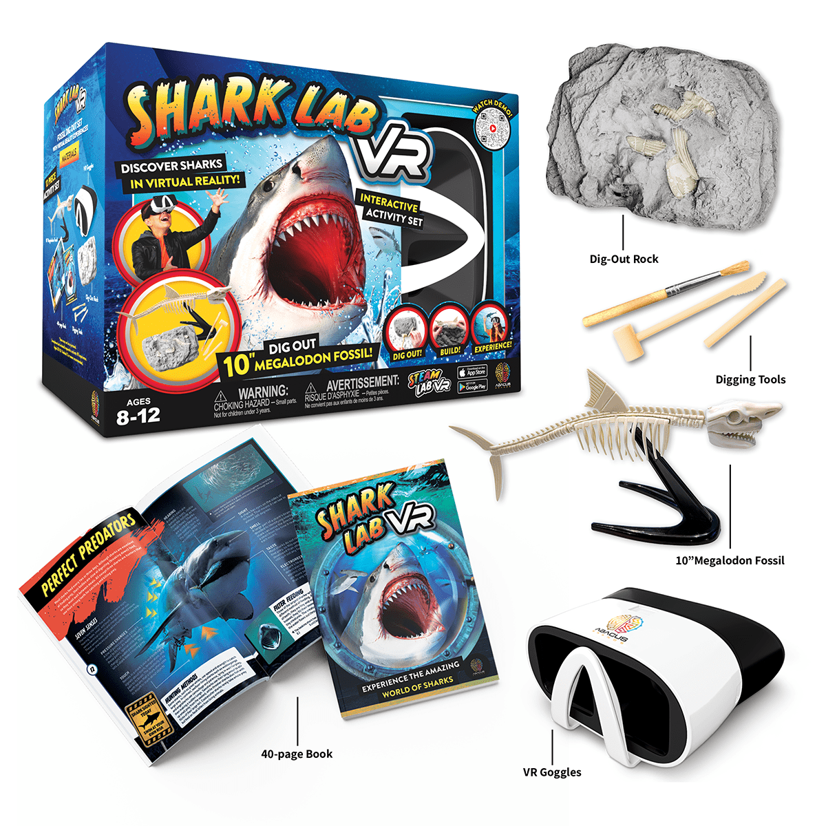 Educational Science Kit | VR Goggles & Fossil Dig | Toylandeu™