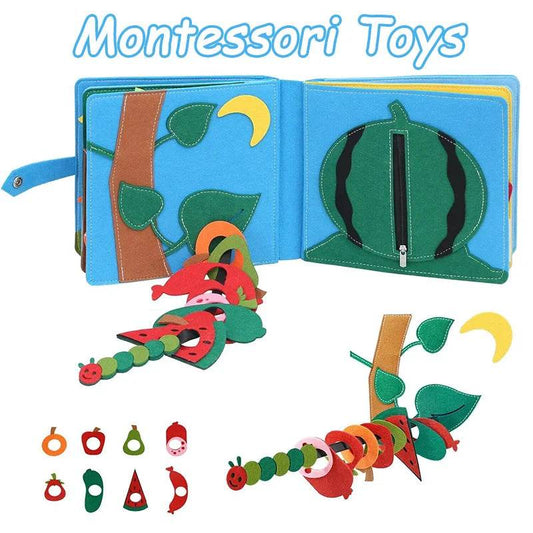 Educational Sensory Toy Montessori Busy Board Felt Book - ToylandEU