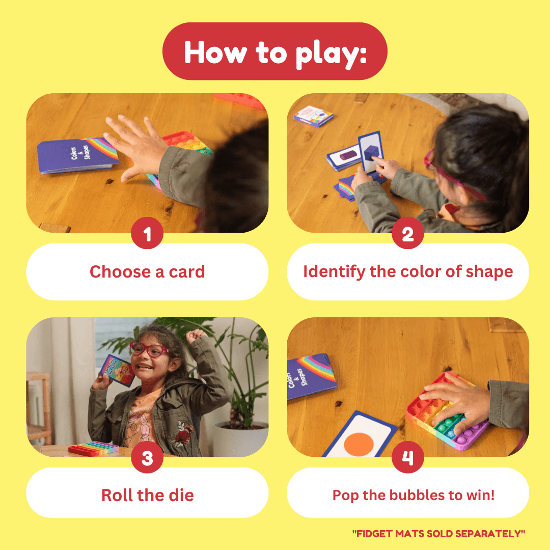 Educational Shape Cards | Identifies 17 Objects | Teaches Colors | Ages 3 To 8