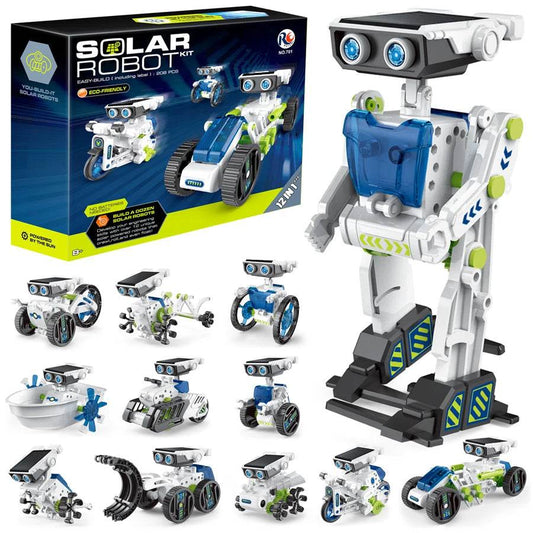 Educational Solar Robot Kit 12 In 1 For Young Builders - ToylandEU