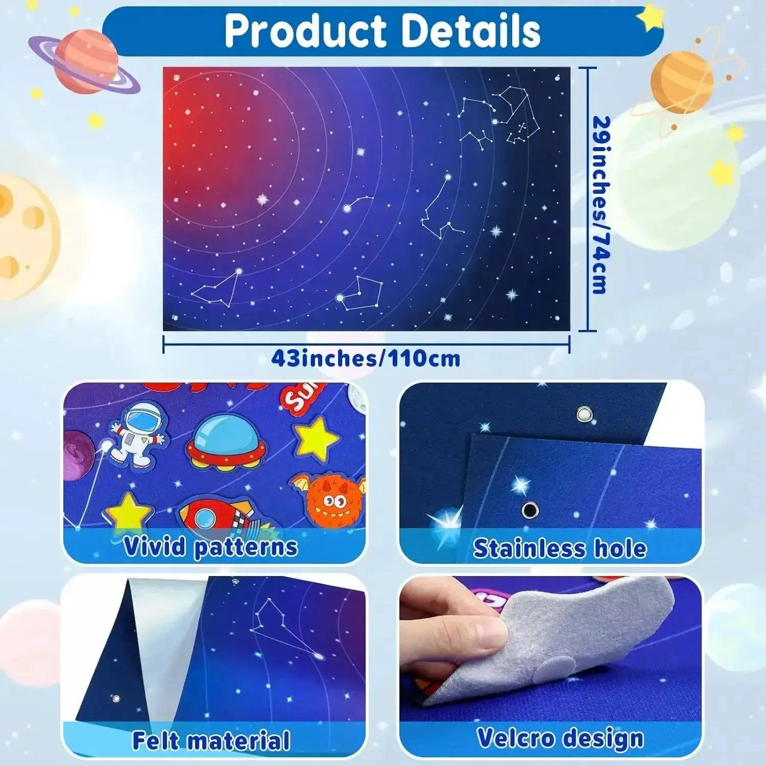  Educational Solar System Felt Kit 41 Figures Toyland EU -  ToylandEU™